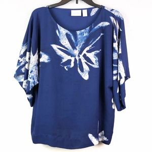 Chico's Flowy Floral Print Blouse